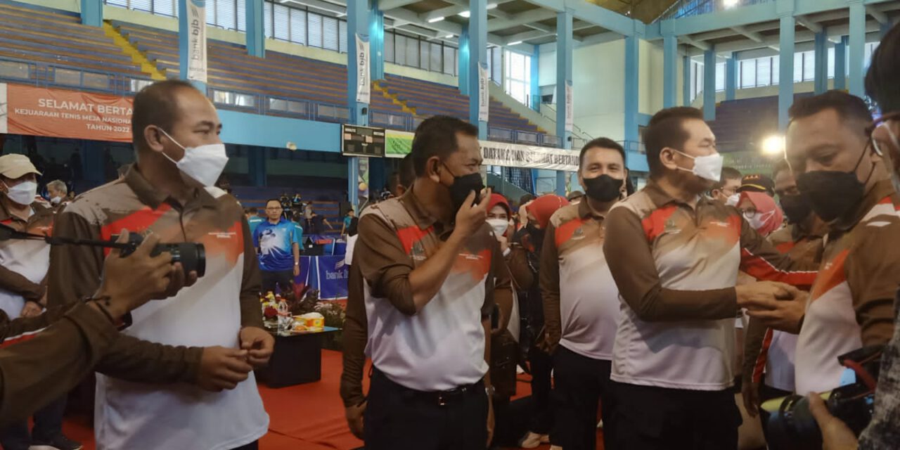 Open Turnamen Tenis Meja Adhyaksa 2022 Dibuka Oleh Kajagung ST Burhanuddin