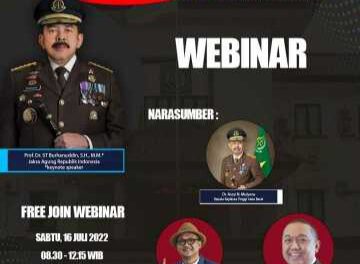 Jaksa Agung Burhanudin Apresiasi Webinar Kolaborasi Kejaksaan Depok dan Universitas Indonesia