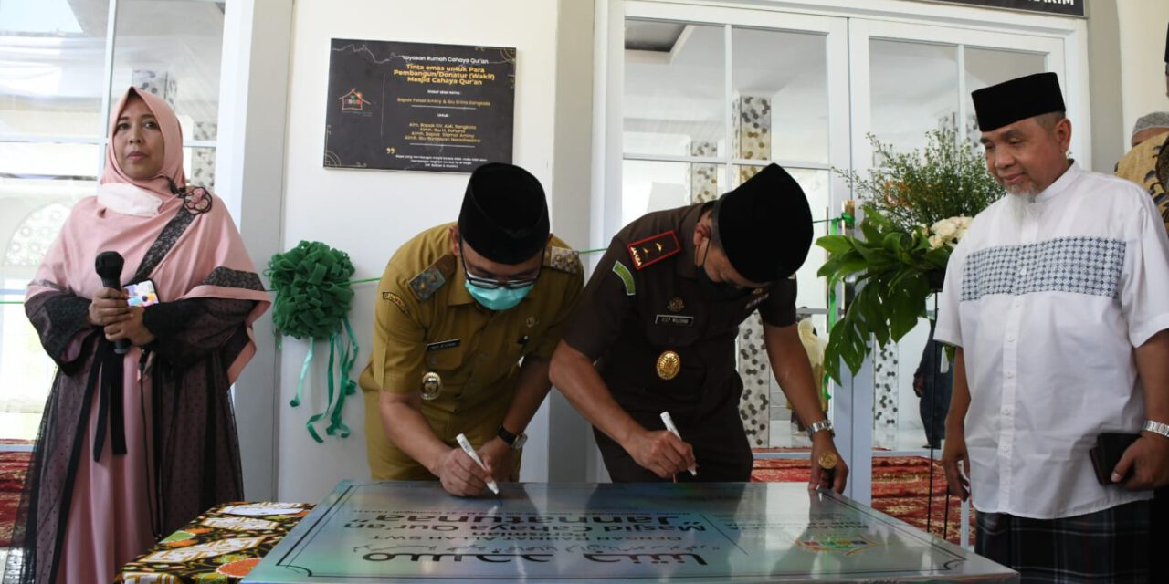 Kajati Jabar Resmikan Rumah Tahfidz Cahaya Quran dan Masjid