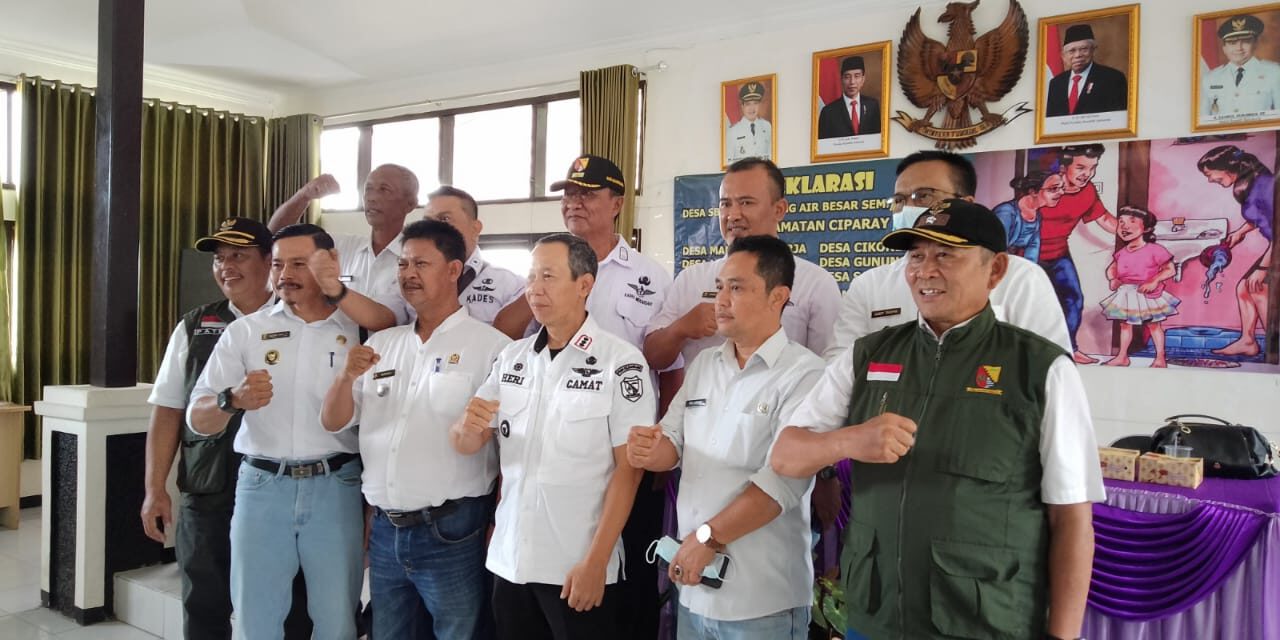 Tujuh Desa Di Kecamatan Ciparay Kabupaten Bandung Deklarasikan Stop Buang Air Besar Sembarangan (SBS)