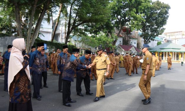 Apel Gabungan OPD di Lingkungan Pemko Binjai dan Pelepasan MTQ Korpri Tingkat Provinsi Sumatera Utara