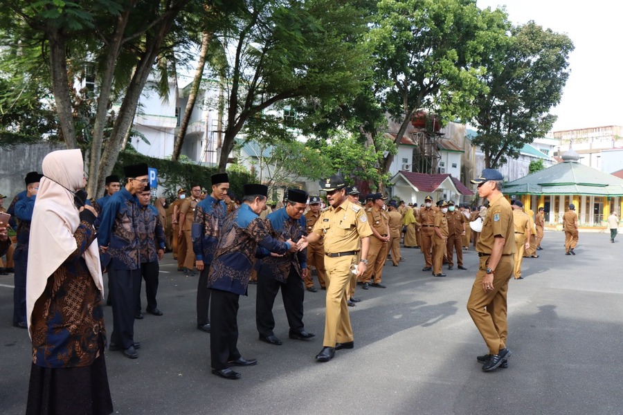 Apel Gabungan OPD di Lingkungan Pemko Binjai dan Pelepasan MTQ Korpri Tingkat Provinsi Sumatera Utara