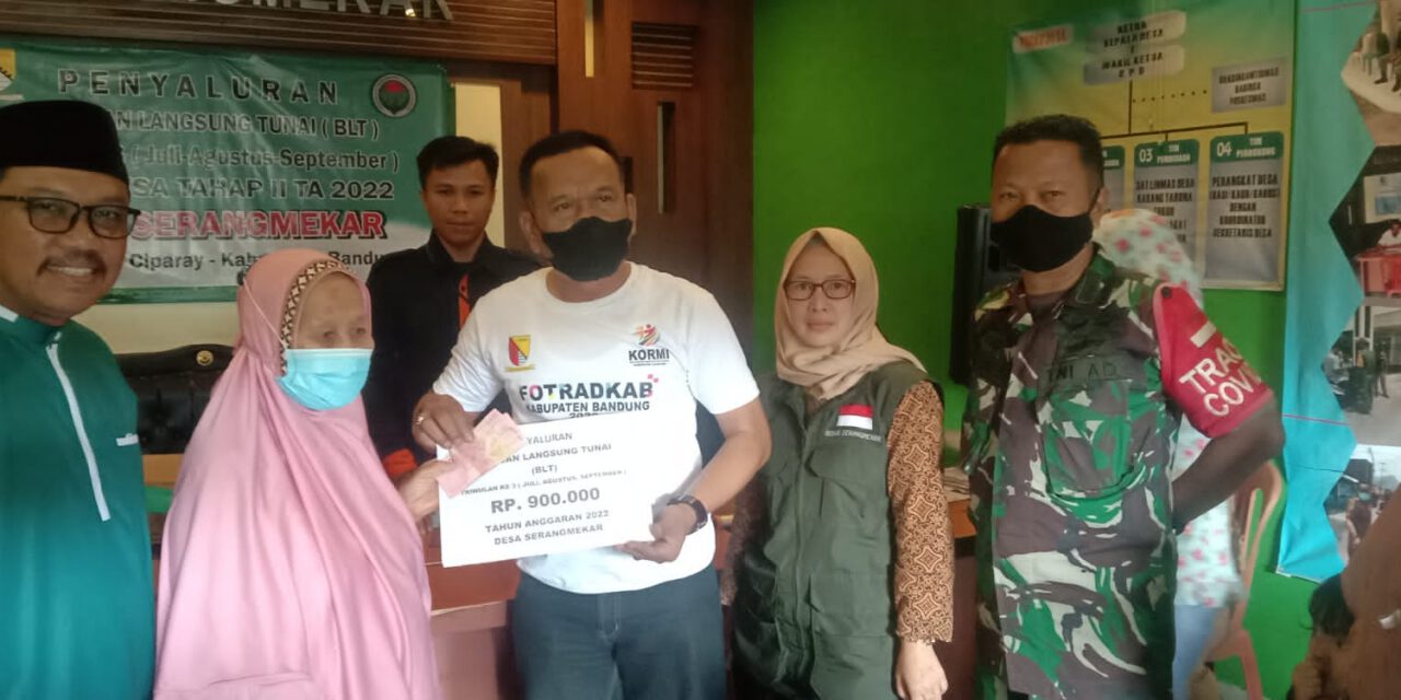 Pemerintah Desa Serang Mekar Kecamatan Ciparay Kabupaten Bandung Salurkan BLT DD Tahap Dua