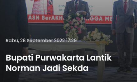 Bupati Purwakarta lantik Norman jadi Sekda