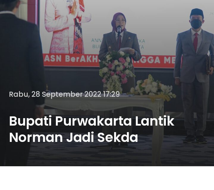 Bupati Purwakarta lantik Norman jadi Sekda