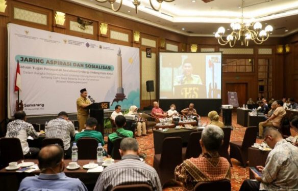Sempurnakan UU Cipta Kerja, Pemprov Jateng Jaring Aspirasi Serikat Buruh dan Pekerja