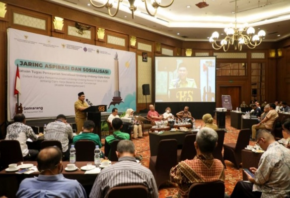 Sempurnakan UU Cipta Kerja, Pemprov Jateng Jaring Aspirasi Serikat Buruh dan Pekerja