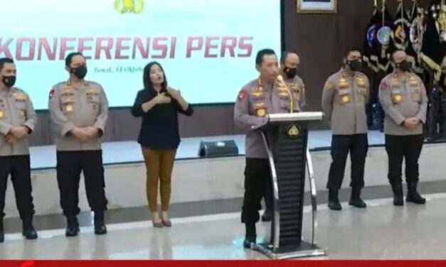 Terkait Penangkapan Kapolda Jatim Teddy Minahasa Kapolri Gelar Konferensi Pers