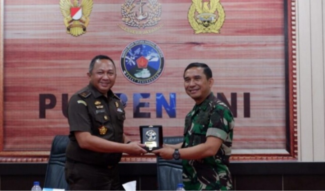 Kunker Kapuspenkum Kejagung ke Pusat Penerangan TNI di Cilangkap