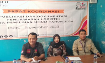 Panwaslu Kecamatan Ibun Gelar Rakor Publikasi Dan Dokumentasi Pengawasan Pendistribusian Logistik Pemilu 2024