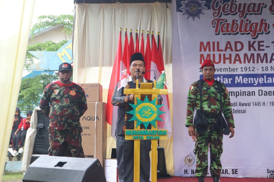 Tabligh Akbar dalam rangka Gebyar Milad ke – 111 Muhammadiyah Kota Binjai