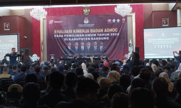 KPU Kab. Bandung Gelar Rapat Evaluasi Kinerja Badan Adhoc Pemilu 2024