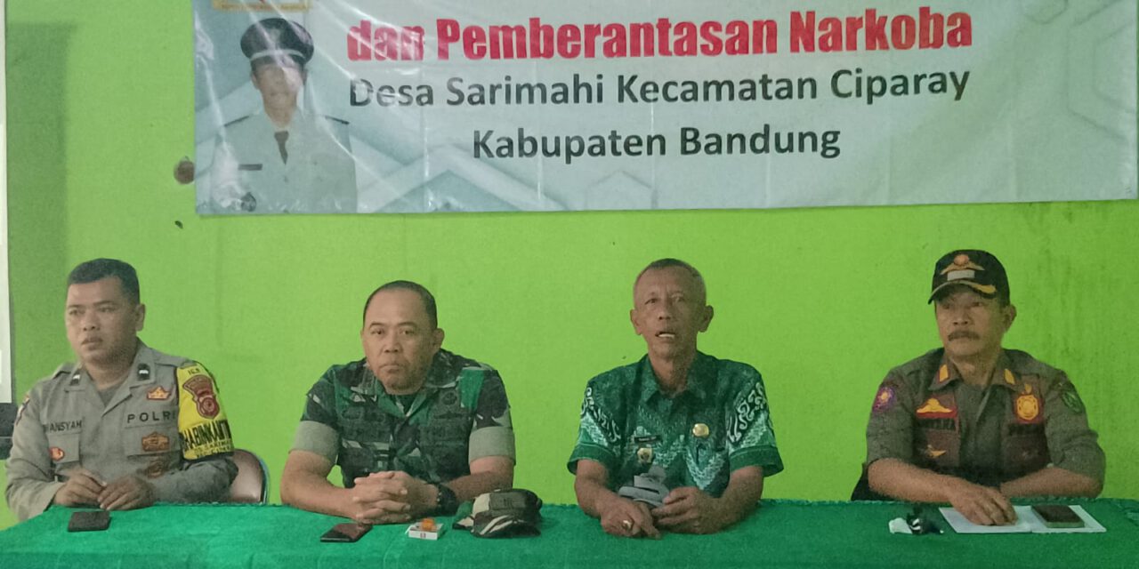 Sosialisasi Pencegahan Dan Pemberantasan Narkoba Desa Sarimahi Kecamatan Ciparay