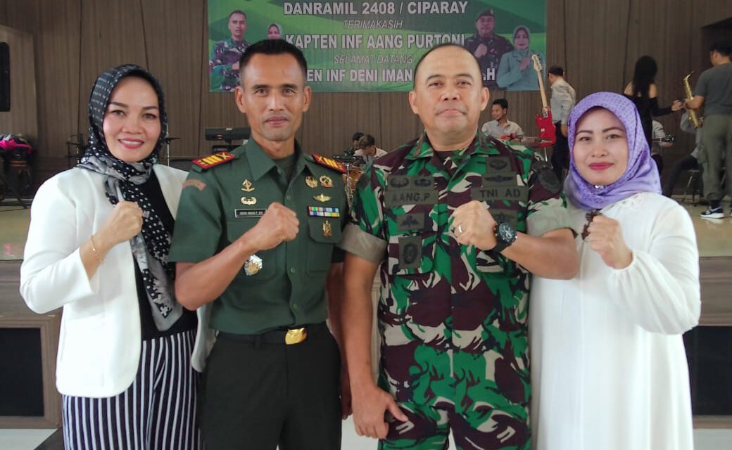 Pisah Sambut Danramil 2408 Ciparay Kodim 0624 Kabupaten Bandung Diwarnai Isak Tangis