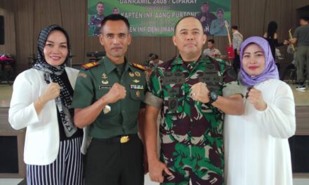 Pisah Sambut Danramil 2408 Ciparay Kodim 0624 Kabupaten Bandung Diwarnai Isak Tangis