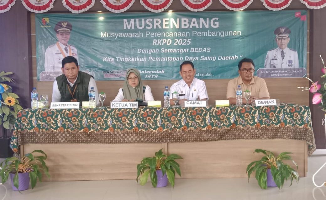 DPRD Kab Bandung Dari 4 Fraksi Dapil VI Hadiri Musrenbang Kecamatan Baleendah RKPD TA 2025