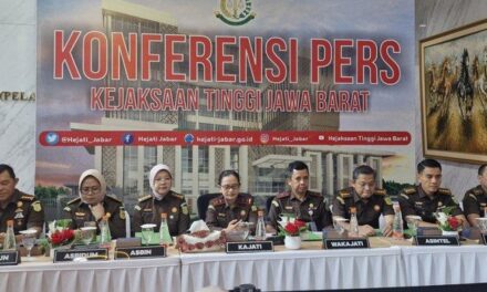 Konferensi Pers Akhir Tahun Kejaksaan Tinggi Jawa Barat.
