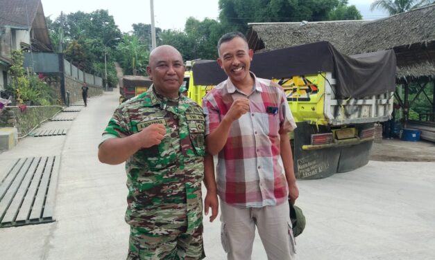 Kades Cikawao : “Pembangunan Jembatan Dan Jalan Hotmix, Berharap Bisa Dinikmati Langsung Oleh Masyarakat”.