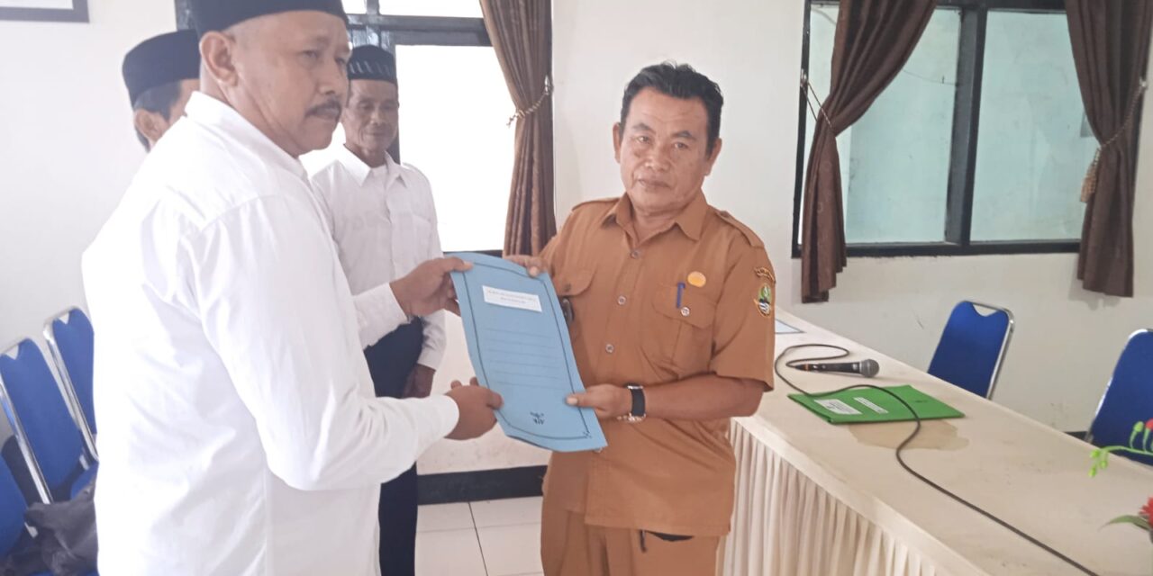 Kades Wangisagara Lantik Ketua RW  Dan Ketua RT Masa Bakti 2024 – 2029