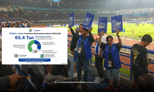 Kolaborasi PERSIB dan Jubelo Wujudkan Stadion Berkelanjutan, Kelola Lebih dari 65 Ton Sampah Selama Semusim